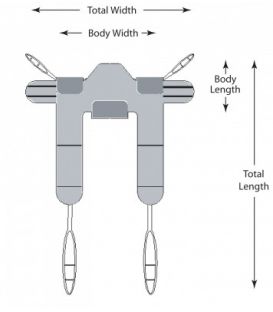 Lumex Padded Toileting Sling - Medium - TP332 by Graham Field