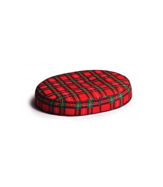 Foam Ring Seat Cushion - Red Plaid
