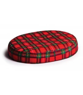 Foam Ring Seat Cushion - Red Plaid