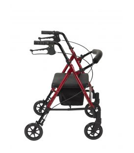 Adjustable Height Rollator with 6" Wheels