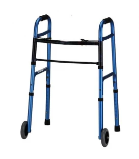 Lumex Everyday Walker W/5" Wheels Dual Release -  Blue