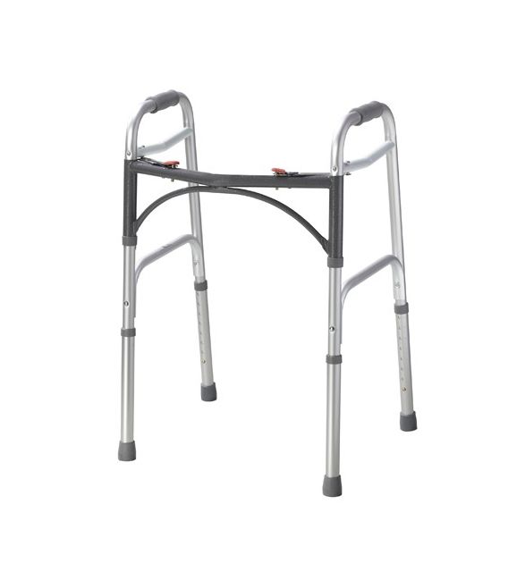 Deluxe Two Button Folding Walker