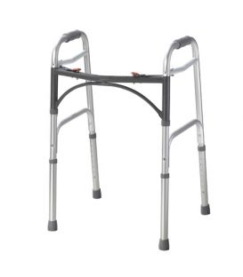 Deluxe Two Button Folding Walker