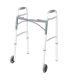 Deluxe Two Button Folding Walker with 5" Wheels
