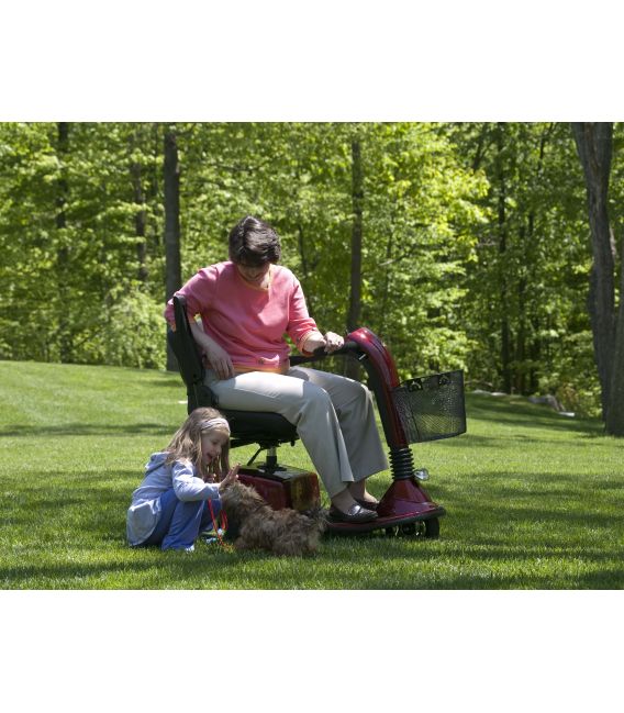 Golden Companion 350lb Capacity - 3 Wheel Scooter - Red