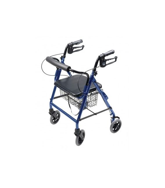 Lumex Walkabout Four-Wheel Hemi Rollator - Blue