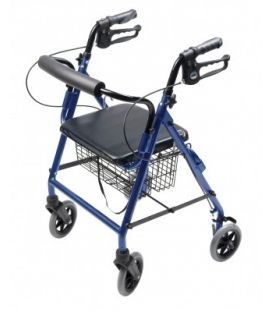 Lumex Walkabout Four-Wheel Hemi Rollator - Blue