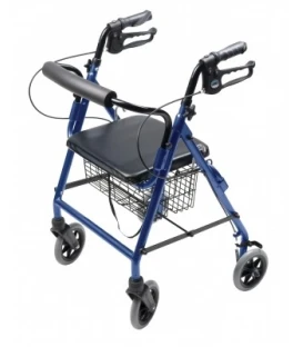 Lumex Walkabout Four-Wheel Hemi Rollator - Blue