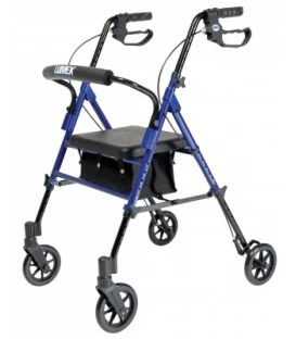 Set n’ Go Height Adjustable Rollator - Blue 