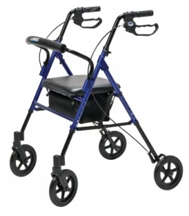 Set n’ Go Wide Height Adjustable Rollator - Blue 