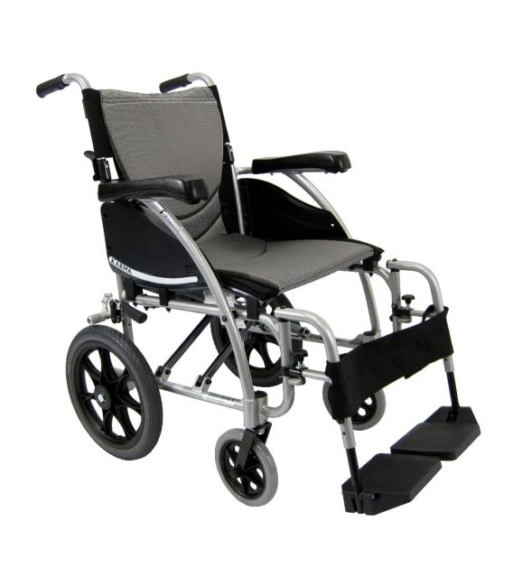 Karman S-115F-TP 22 lbs Lightweight Transport Companion Wheelchair 