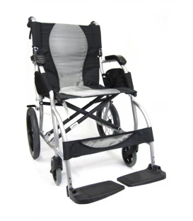 Karman Ergo Lite S-2501-F-TP Ultralight Transport Wheelchair 18 lbs
