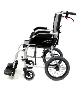 Karman ERGO FLIGHT-TP 18 lbs Ultralightweight Transport Hill Brake Wheelchair 