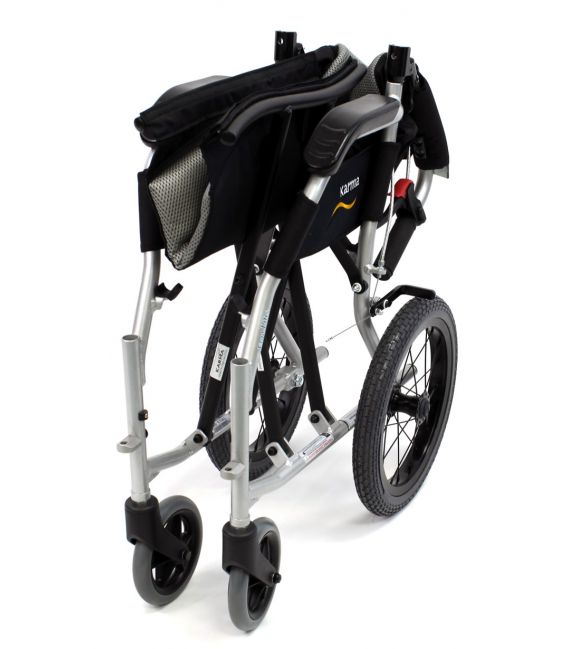 Karman ERGO FLIGHT-TP 18 lbs Ultralightweight Transport Hill Brake Wheelchair 