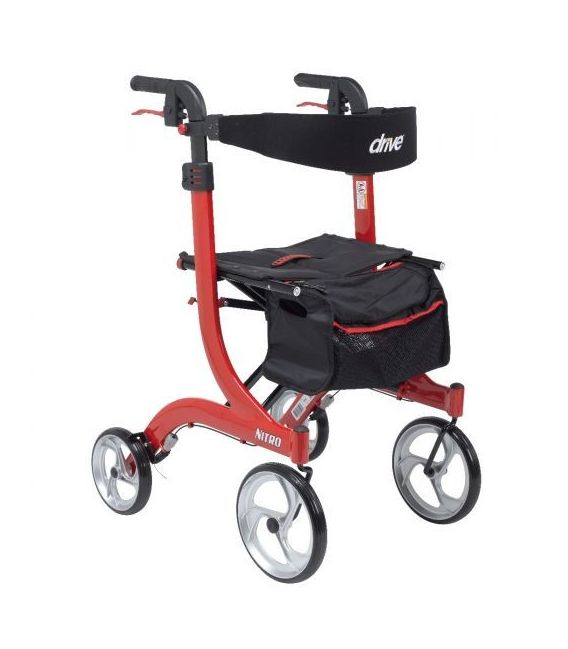 Nitro Aluminum Rollator, Tall Height, 10" Casters RTL10266-T Drive