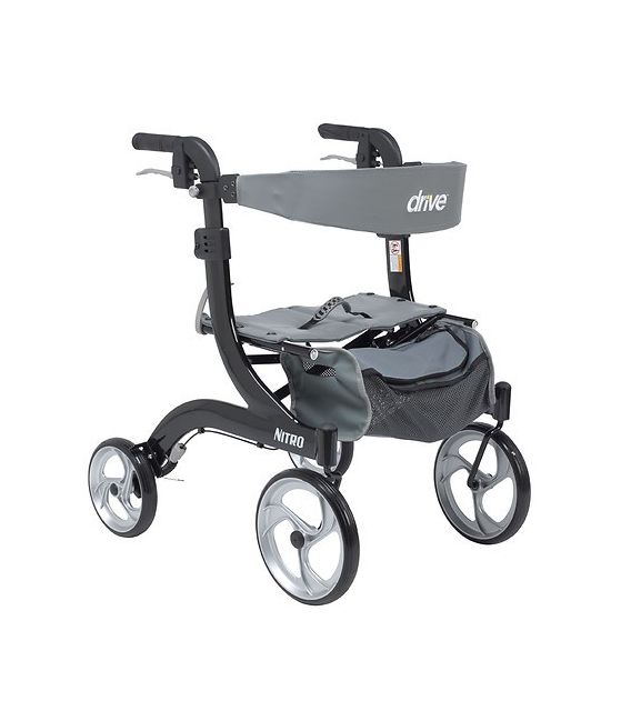 Nitro Aluminum Euro Style Walker Rollator
