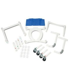 Lumex 22in PVC Knock-Down Shower Commode Chair