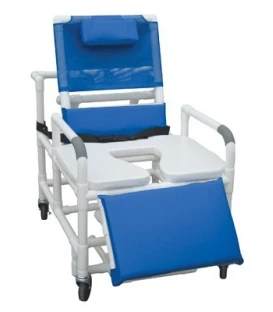 Lumex 26in Bariatric Reclining Commode Bath Seat