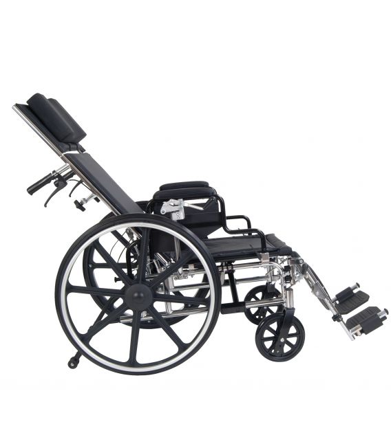 Viper Plus Reclining Wheelchair with Elevating Leg Rests &  Flip Back Arms by Drive