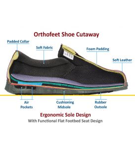 Men's Bismarck Diabetic Shoes - Black