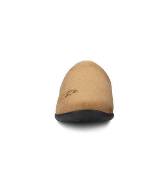 Dr. Comfort Women's Cozy Diabetic Slippers - Camel