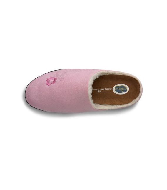 Dr. Comfort Women's Cozy Diabetic Slippers - Pink