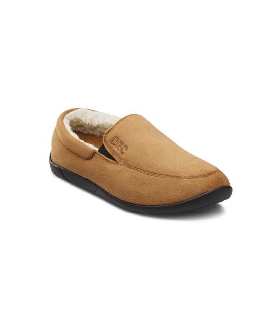 Dr. Comfort Women's Cuddle Diabetic Slippers - Camel