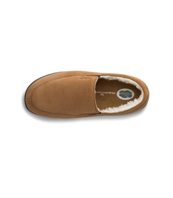 Dr. Comfort Women's Cuddle Diabetic Slippers - Camel