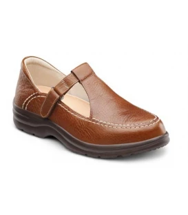 Dr. Comfort Women's Lu Lu Diabetic Shoes - Chestnut