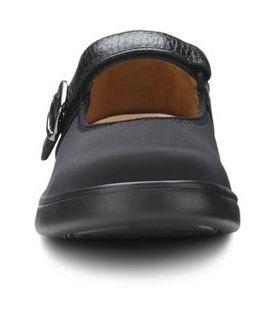 Dr. Comfort Women's Merry Jane Diabetic Shoes - Black Lycra