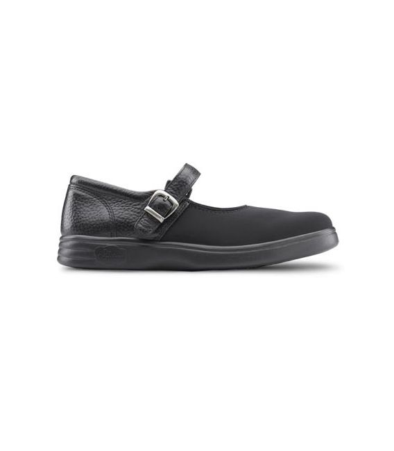 Dr. Comfort Women's Merry Jane Diabetic Shoes - Black Lycra