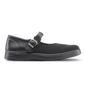 Dr. Comfort Women's Merry Jane Diabetic Shoes - Black Lycra