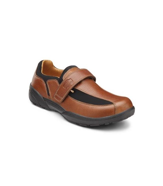 Dr. Comfort Men's Douglas Diabetic Shoes - Chestnut