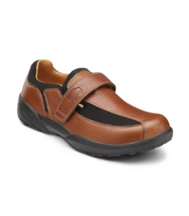 Dr. Comfort Men's Douglas Diabetic Shoes - Chestnut