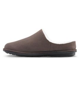 Dr. Comfort Men's Easy Diabetic Slippers - Chocolate