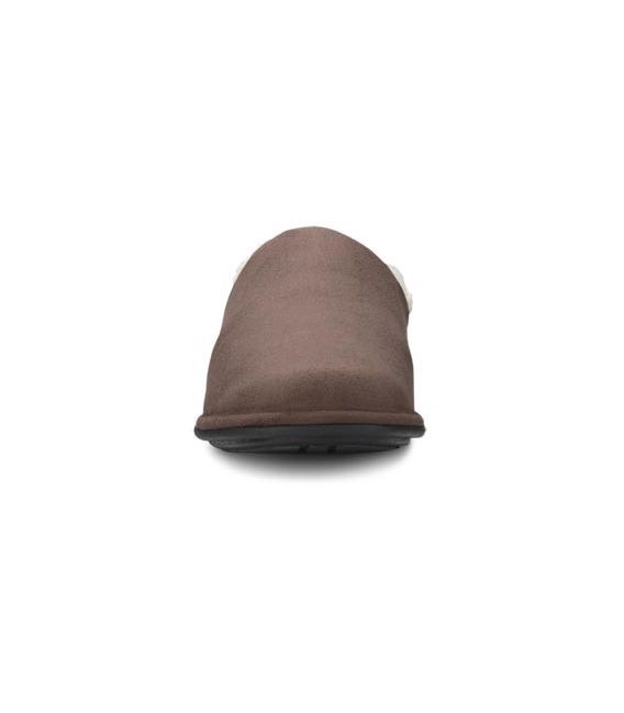 Dr. Comfort Men's Easy Diabetic Slippers - Chocolate