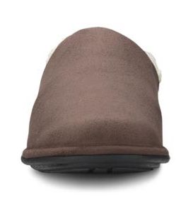 Dr. Comfort Men's Easy Diabetic Slippers - Chocolate