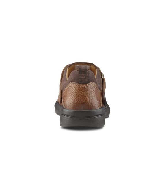 Dr. Comfort Men's Fisherman Diabetic Sandals - Chestnut