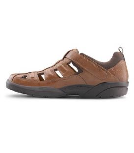 Dr. Comfort Men's Fisherman Diabetic Sandals - Chestnut