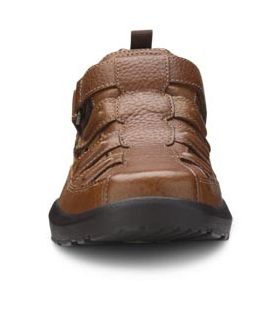 Dr. Comfort Men's Fisherman Diabetic Sandals - Chestnut