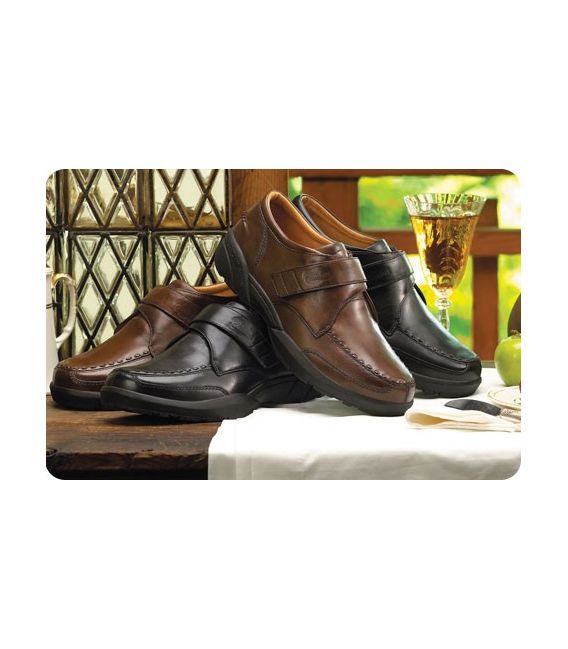 Dr. Comfort Men's Frank Diabetic Shoes - Bark