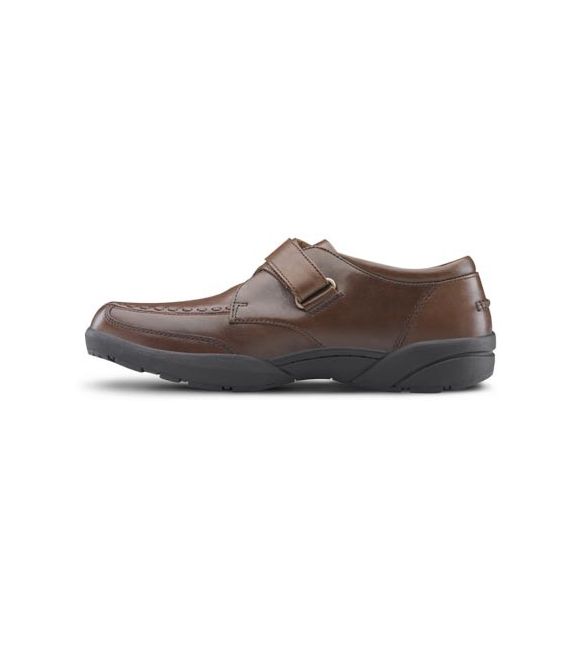 Dr. Comfort Men's Frank Diabetic Shoes - Bark