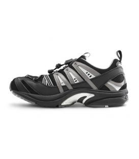 Dr. Comfort Men's Performance Diabetic Shoes - BLK-GRY
