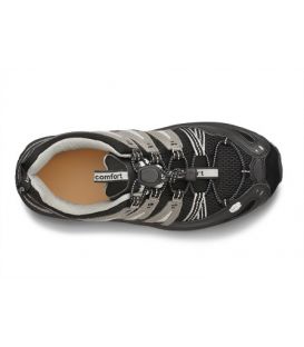 Dr. Comfort Men's Performance X Diabetic Shoes - Blk-Gry