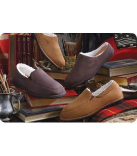 Dr. Comfort Men's Relax Diabetic Slippers - Camel
