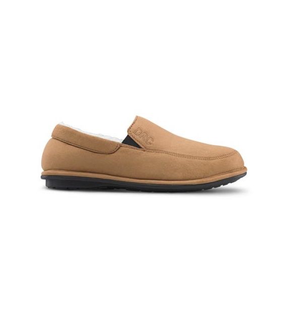 Dr. Comfort Men's Relax Diabetic Slippers - Camel