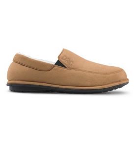 Dr. Comfort Men's Relax Diabetic Slippers - Camel
