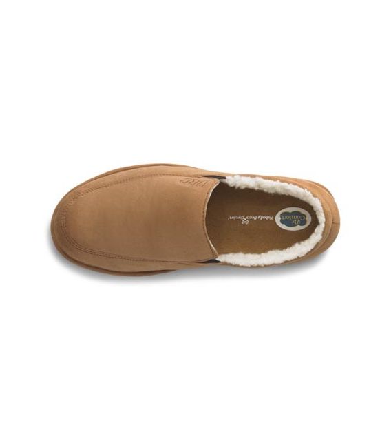 Dr. Comfort Men's Relax Diabetic Slippers - Camel