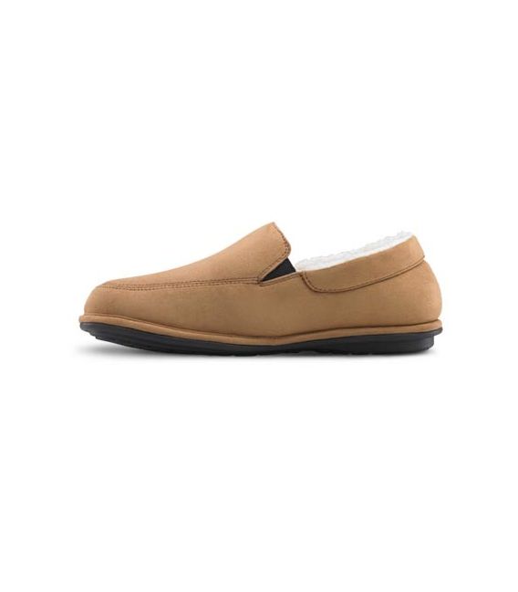 Dr. Comfort Men's Relax Diabetic Slippers - Camel