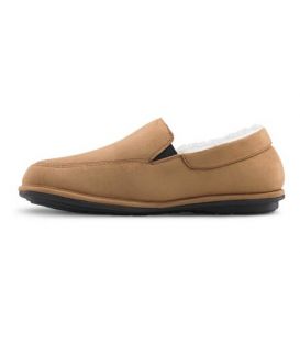 Dr. Comfort Men's Relax Diabetic Slippers - Camel